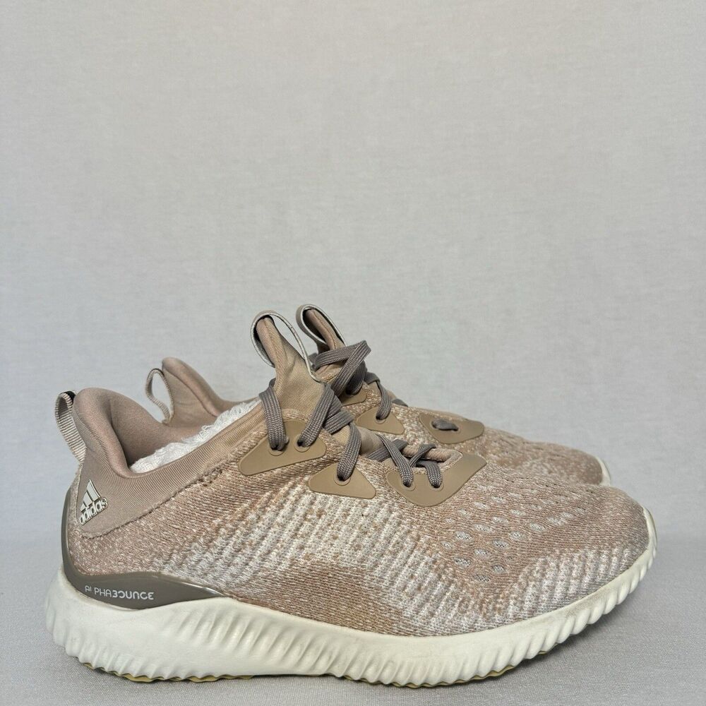 Adidas Alphabounce EM Women's Running Shoes Size 6.5 Ash Pearl Pink Beige Rose - Picture 9 of 16